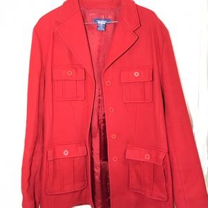 Red Women’s Peacoat